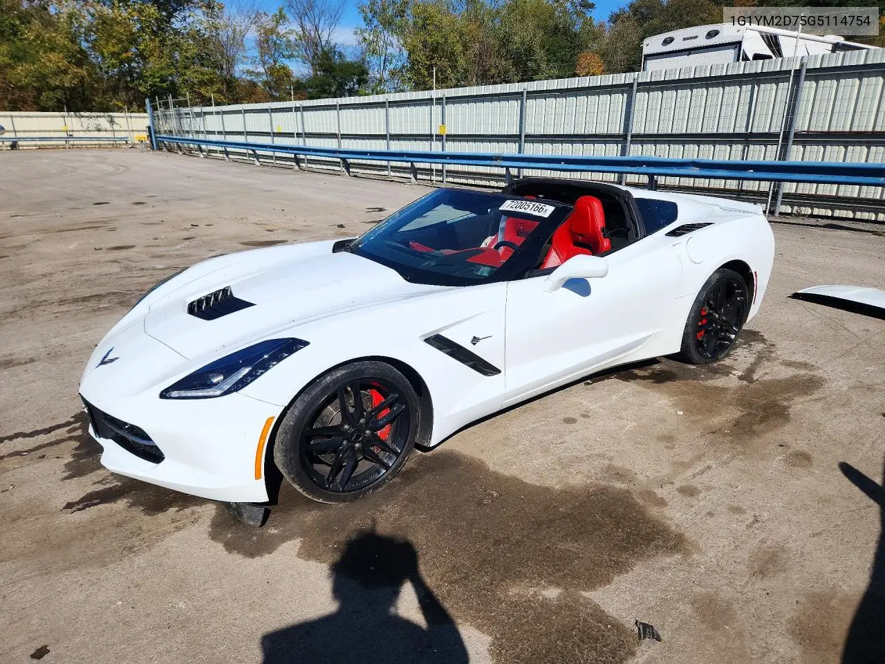2016 Chevrolet Corvette Stingray Z51 3Lt VIN 1G1YM2D75G5114754 фото 1