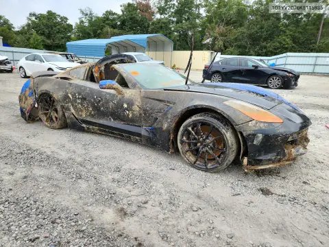 2019 Chevrolet Corvette Grand Sport 1Lt VIN 1G1YV2D76K5115935 фото 4