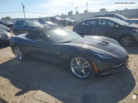 2019 Chevrolet Corvette Stingray 3Lt VIN 1G1YF3D75K5109837 фото 4