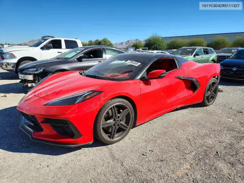 1G1YC3D42R5111327 — 2024 Chevrolet Corvette, Задняя часть, фото до ремонта