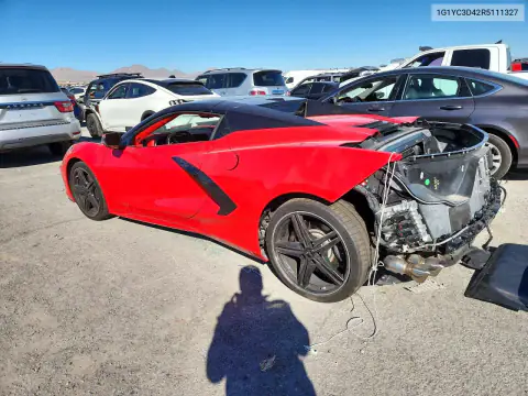 1G1YC3D42R5111327 — 2024 Chevrolet Corvette, фото 2 с аукциона Copart, Задняя часть