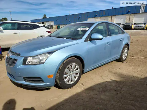 1G1PF5S90B7226886 — 2011 Chevrolet Cruze, Мелкие вмятины и царапины, фото до ремонта