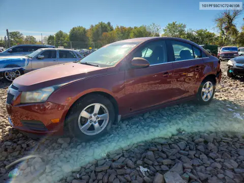 2012 Chevrolet Cruze Lt VIN 1G1PF5SC1C7246108 фото 1