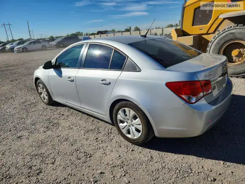 2014 Chevrolet Cruze Ls VIN 1G1PA5SH2E7469951 фото 2