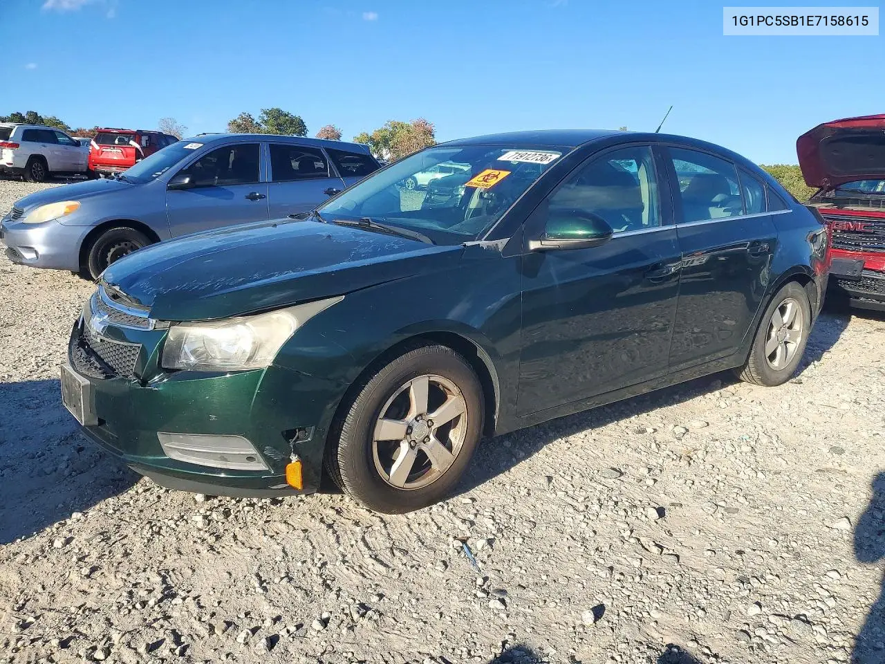 2014 Chevrolet Cruze Lt VIN 1G1PC5SB1E7158615 фото 1