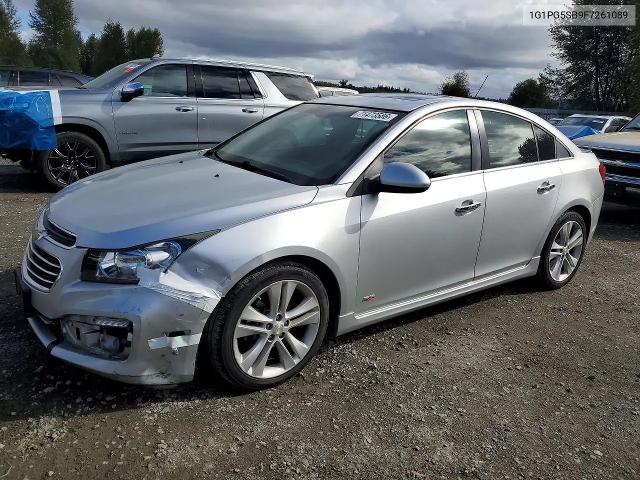 1G1PG5SB9F7261089 Chevrolet Cruze 2015 — повреждение Передняя часть, фото до ремонта
