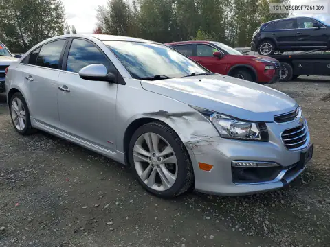 1G1PG5SB9F7261089 — 2015 Chevrolet Cruze, фото 4 с аукциона Copart 19.10.2026, Передняя часть