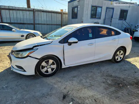 1G1BC5SM3H7266878 — 2017 Chevrolet Cruze, Передняя часть, фото до ремонта