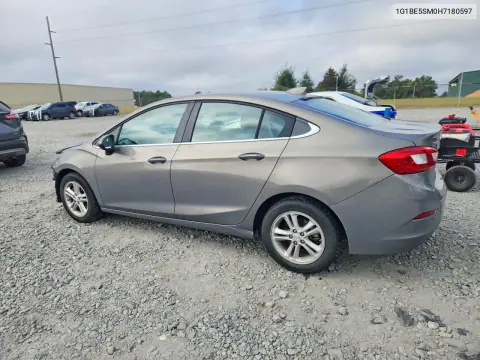 2017 Chevrolet Cruze Lt VIN 1G1BE5SM0H7180597 фото 2