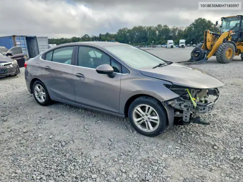 2017 Chevrolet Cruze Lt VIN 1G1BE5SM0H7180597 фото 4