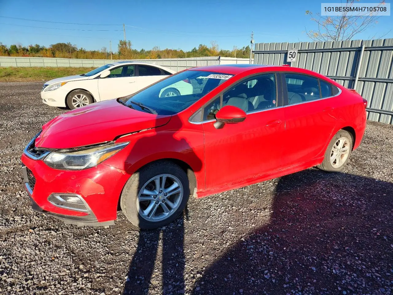 2017 Chevrolet Cruze Lt VIN 1G1BE5SM4H7105708 фото 1