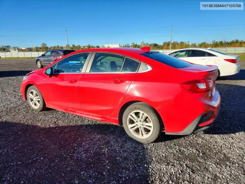 2017 Chevrolet Cruze Lt VIN 1G1BE5SM4H7105708 фото 2