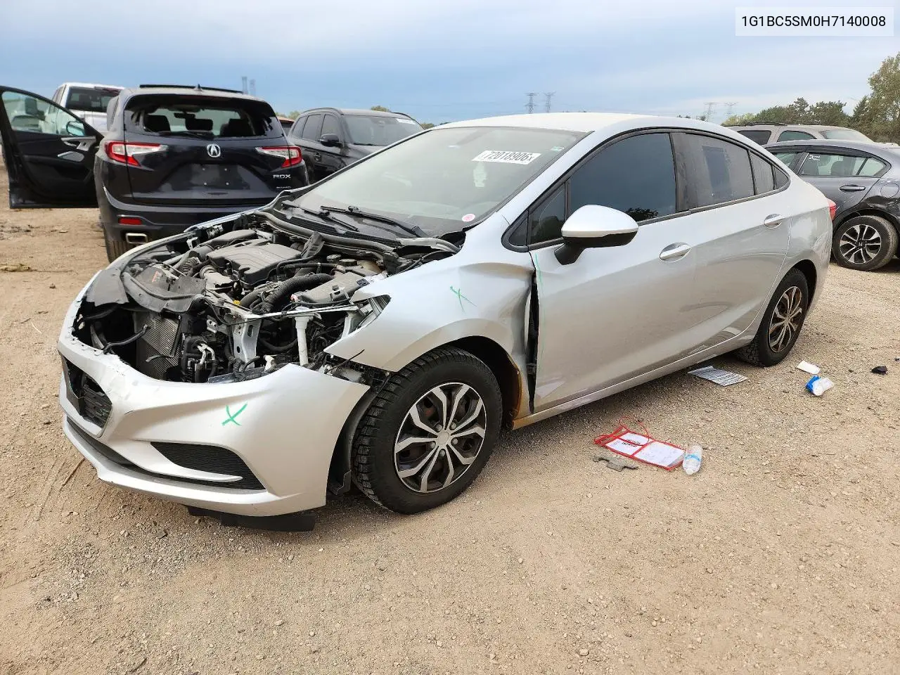 2017 Chevrolet Cruze Ls VIN 1G1BC5SM0H7140008 фото 1