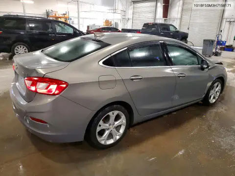 2017 Chevrolet Cruze Premier VIN 1G1BF5SM3H7158171 фото 3