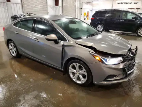 2017 Chevrolet Cruze Premier VIN 1G1BF5SM3H7158171 фото 4