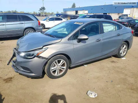 1G1BE5SM6H7151900 — 2017 Chevrolet Cruze, Передняя часть, фото до ремонта