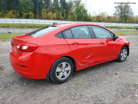2017 Chevrolet Cruze Ls VIN 1G1BC5SM7H7231650 фото 3