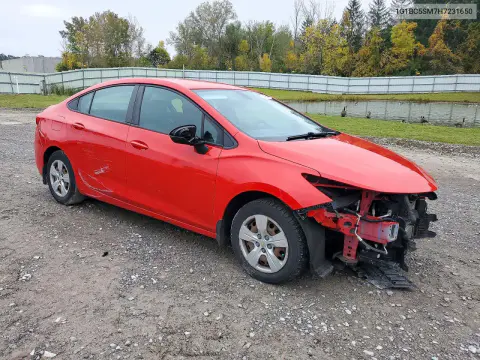 2017 Chevrolet Cruze Ls VIN 1G1BC5SM7H7231650 фото 4