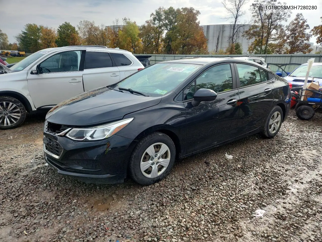 2017 Chevrolet Cruze Ls VIN 1G1BC5SM3H7280280 фото 1