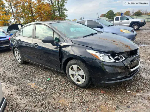 2017 Chevrolet Cruze Ls VIN 1G1BC5SM3H7280280 фото 4