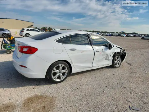 2017 Chevrolet Cruze Premier VIN 1G1BF5SM5H7235848 фото 3