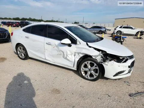 2017 Chevrolet Cruze Premier VIN 1G1BF5SM5H7235848 фото 4