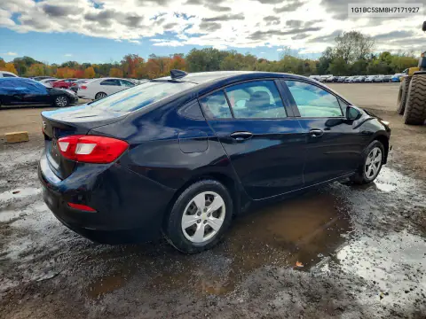 1G1BC5SM8H7171927 — 2017 Chevrolet Cruze, фото 3 с аукциона Copart 23.10.2026, Передняя часть