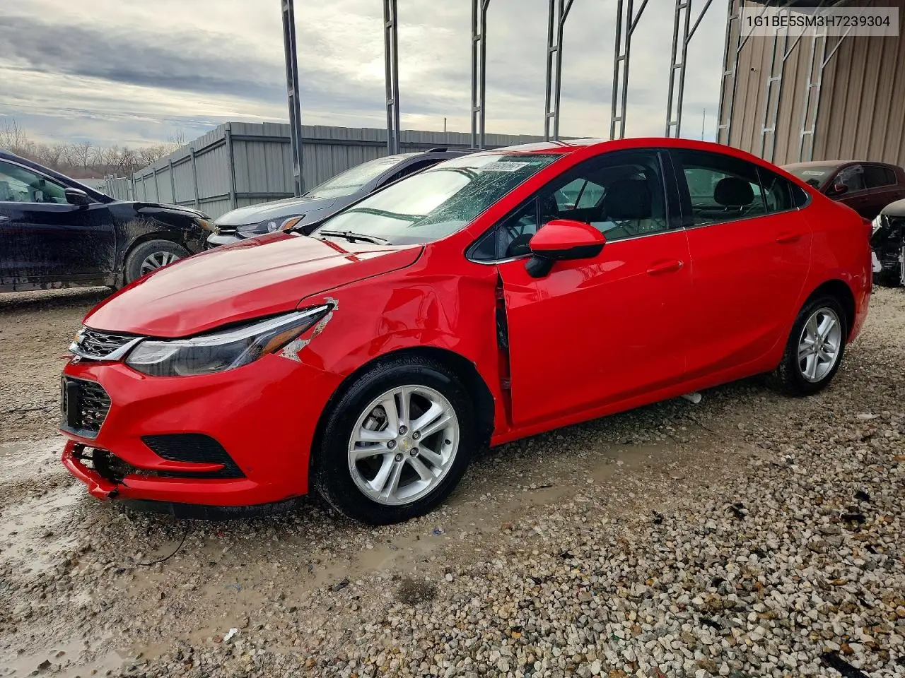 1G1BE5SM3H7239304 Chevrolet Cruze 2017 — повреждение Передняя часть, фото до ремонта