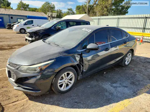 1G1BE5SM3J7203246 — 2018 Chevrolet Cruze, Передняя часть, фото до ремонта