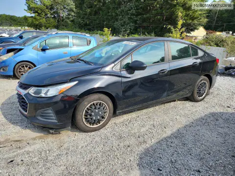 1G1BC5SMXK7122090 — 2019 Chevrolet Cruze, Передняя часть, фото до ремонта