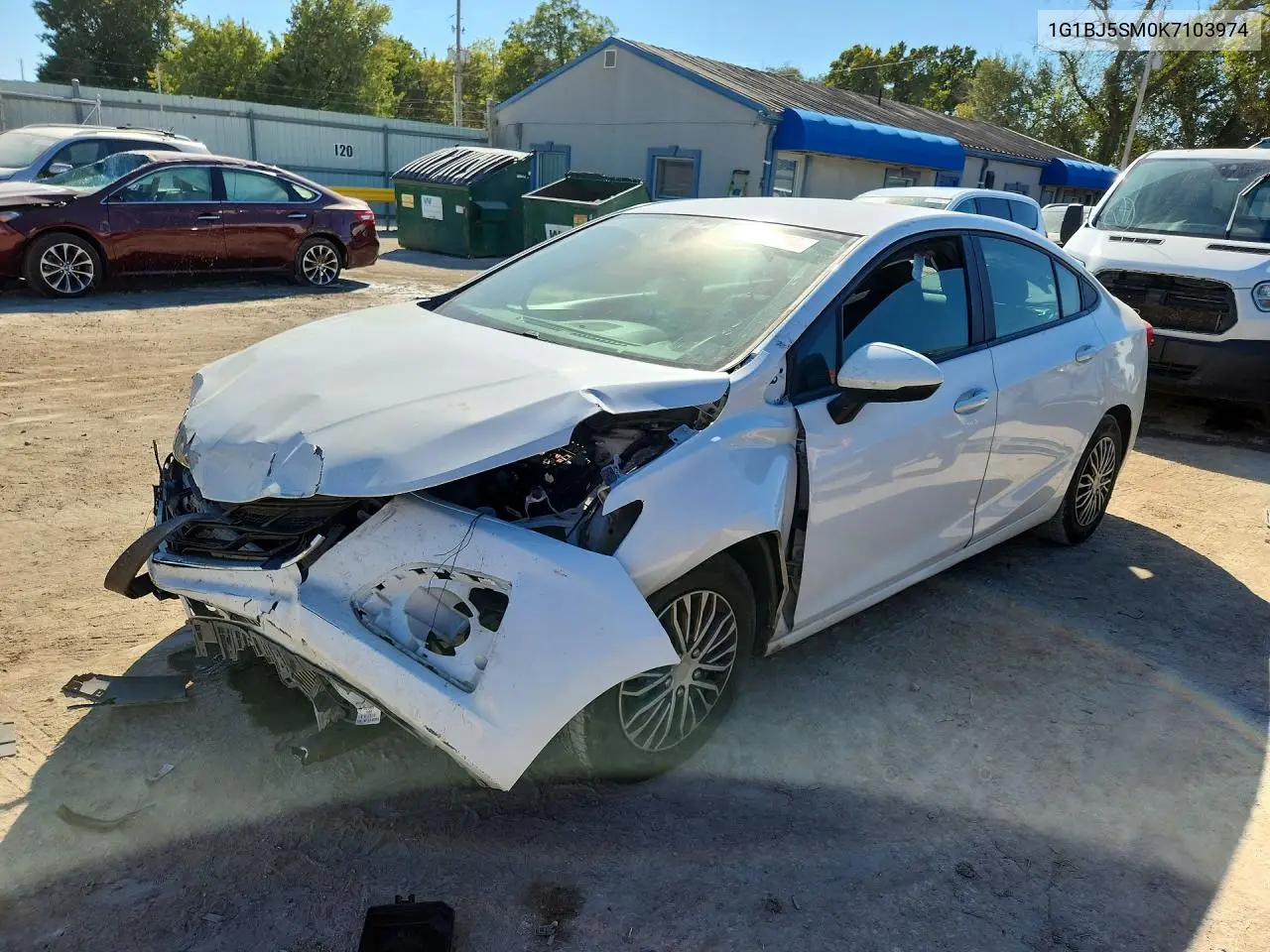 2019 Chevrolet Cruze VIN 1G1BJ5SM0K7103974 фото 1