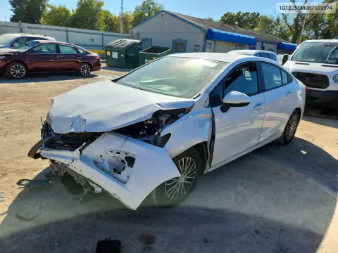 1G1BJ5SM0K7103974 — 2019 Chevrolet Cruze, Передняя часть, фото до ремонта