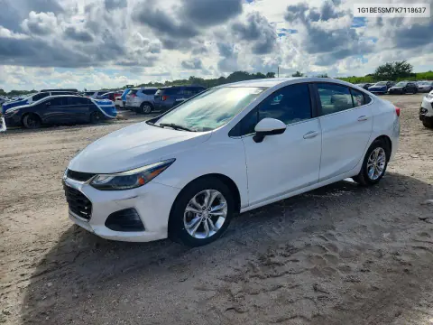 1G1BE5SM7K7118637 — 2019 Chevrolet Cruze, Передняя часть, фото до ремонта