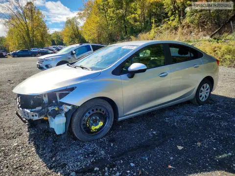 1G1BC5SM7K7125285 — 2019 Chevrolet Cruze, Передняя часть, фото до ремонта