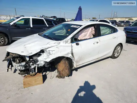 1G1BE5SM3K7120563 — 2019 Chevrolet Cruze, Передняя часть, фото до ремонта