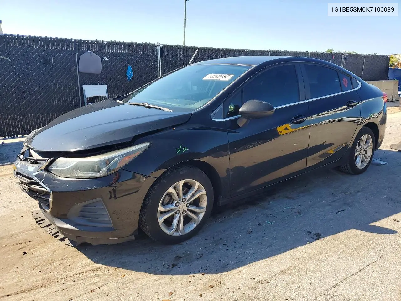 2019 Chevrolet Cruze Lt VIN 1G1BE5SM0K7100089 фото 1