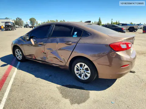 2019 Chevrolet Cruze Ls VIN 1G1BC5SM1K7128005 фото 2