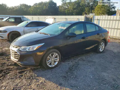 1G1BC5SM6K7103763 — 2019 Chevrolet Cruze, Мелкие вмятины и царапины, фото до ремонта