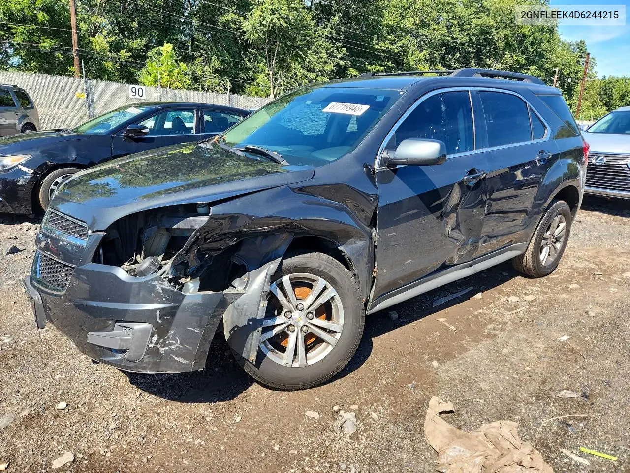 2013 Chevrolet Equinox Lt VIN 2GNFLEEK4D6244215 фото 1