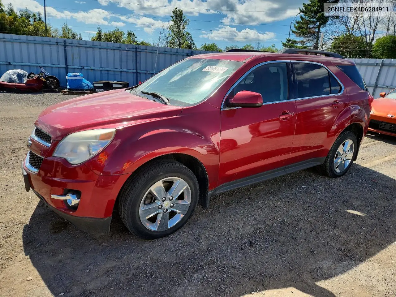 2013 Chevrolet Equinox Lt VIN 2GNFLEEK4D6284911 фото 1