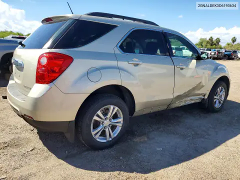 2013 Chevrolet Equinox Lt VIN 2GNALDEK3D6193634 фото 3