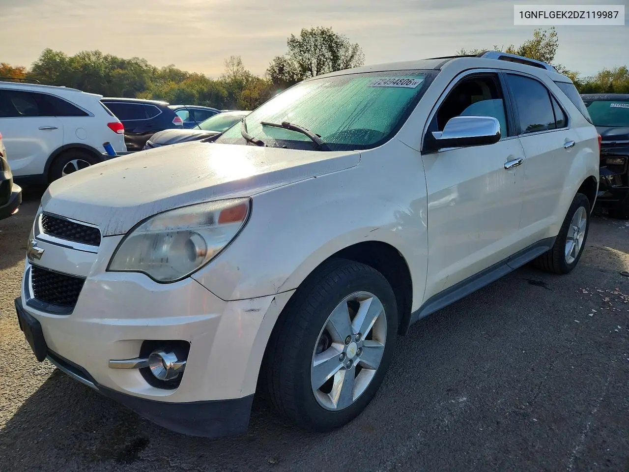 2013 Chevrolet Equinox Ltz VIN 1GNFLGEK2DZ119987 фото 1