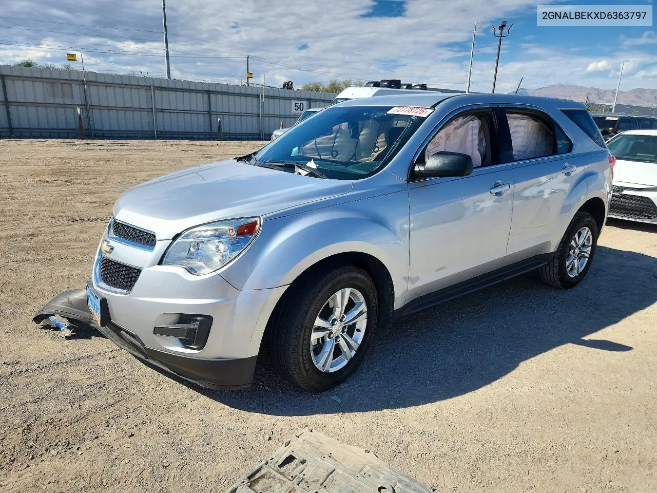2013 Chevrolet Equinox Ls VIN 2GNALBEKXD6363797 фото 1