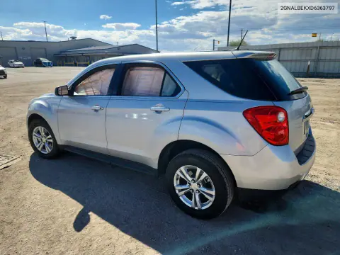 2013 Chevrolet Equinox Ls VIN 2GNALBEKXD6363797 фото 2