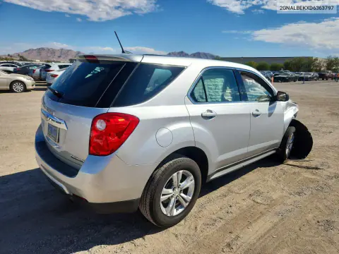 2013 Chevrolet Equinox Ls VIN 2GNALBEKXD6363797 фото 3