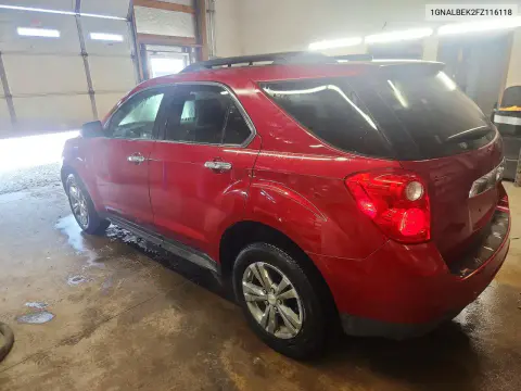 2015 Chevrolet Equinox Lt VIN 1GNALBEK2FZ116118 фото 2