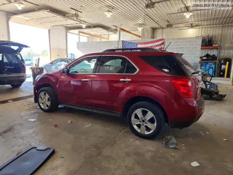 2015 Chevrolet Equinox Lt VIN 2GNALBEK7F6129619 фото 2