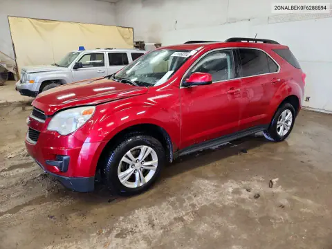 2015 Chevrolet Equinox Lt VIN 2GNALBEK0F6288594 фото 1