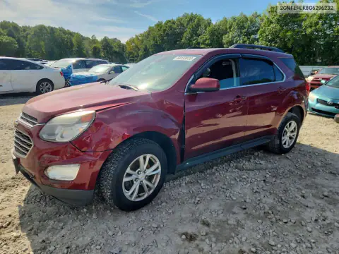2GNFLFEK8G6296232 — 2016 Chevrolet Equinox, Передняя часть, фото до ремонта