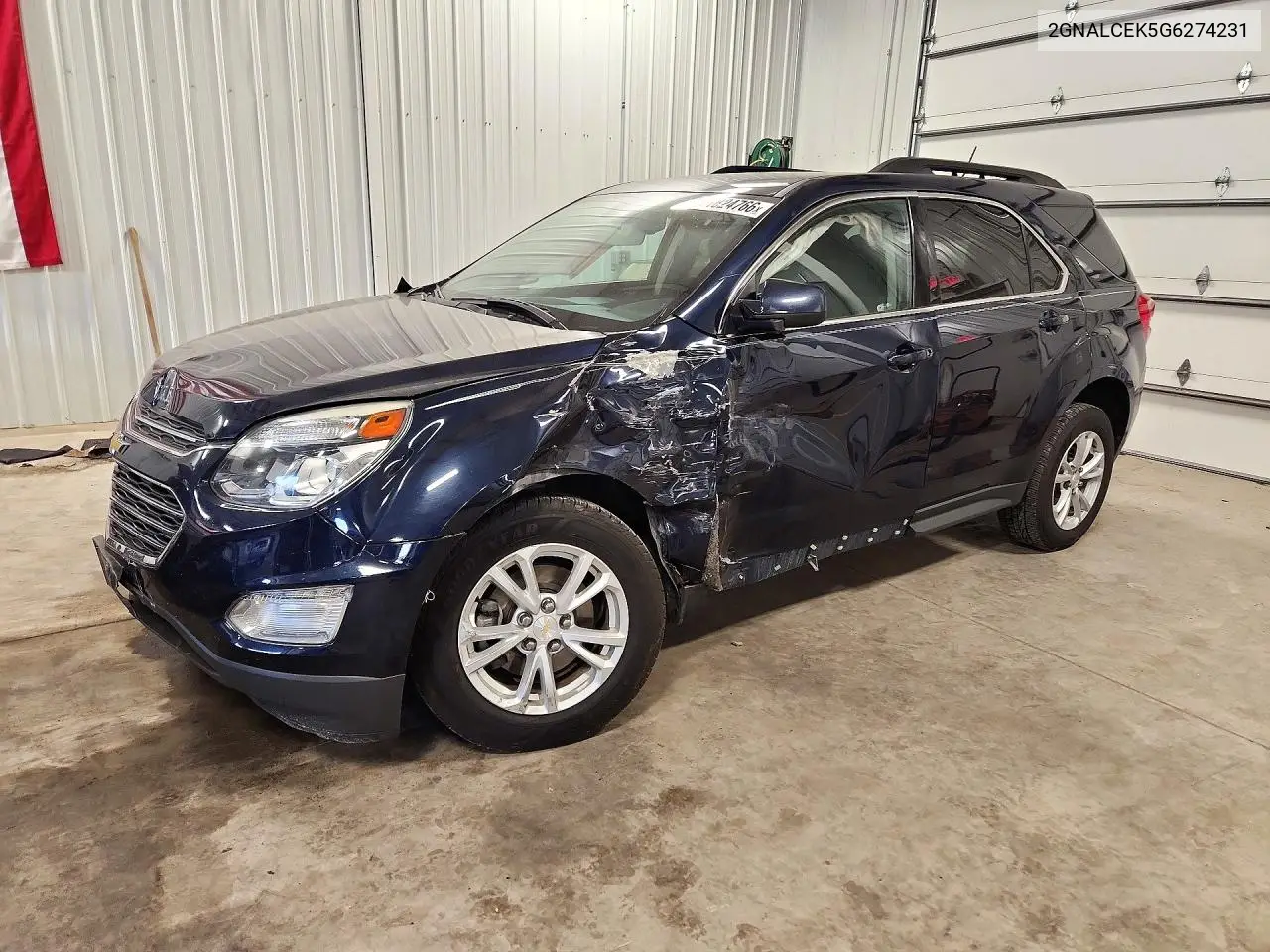 2016 Chevrolet Equinox Lt VIN 2GNALCEK5G6274231 фото 1